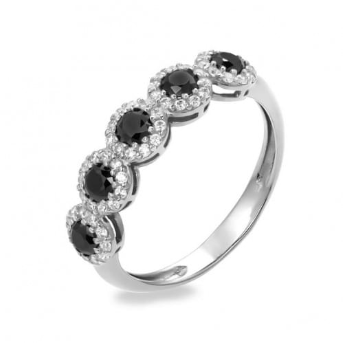 Серебряное кольцо с цирконием КВ818.010с
