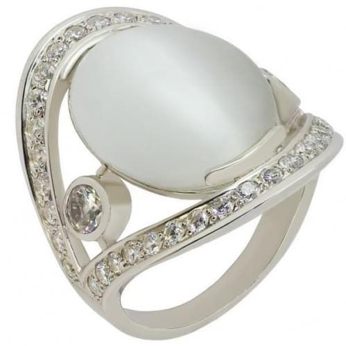Серебряное кольцо с цирконием КВ821с