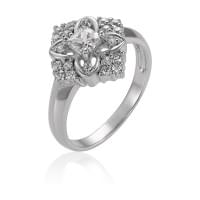 Срібна каблучка з цирконієм