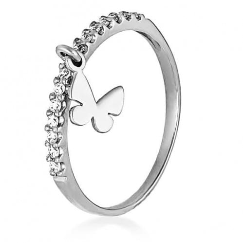 Серебряное кольцо с цирконием КВ933.4с