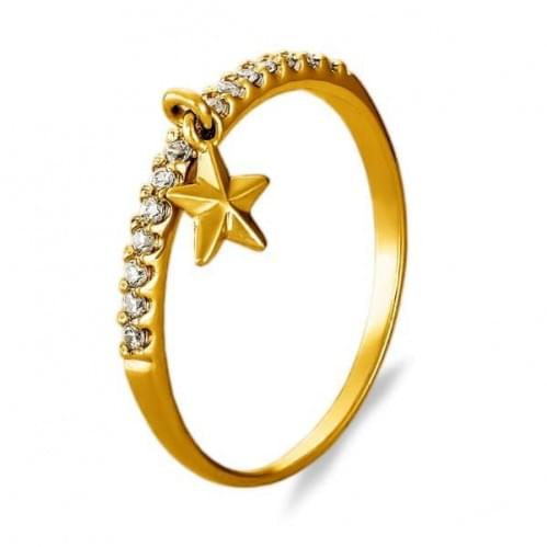 Золотое кольцо с цирконием КВ933.5и