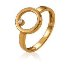 Золотое кольцо с цирконием