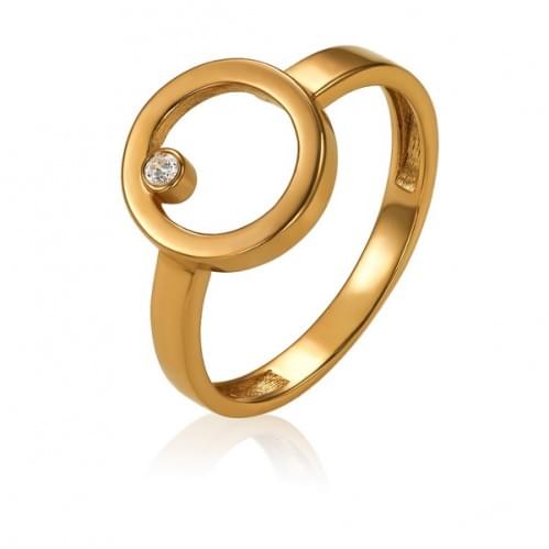 Золотое кольцо с цирконием КВ983(3)и