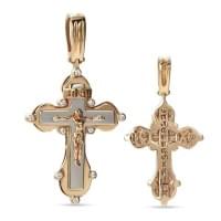 Золотой крестик с цирконием Золотой крестик с цирконием