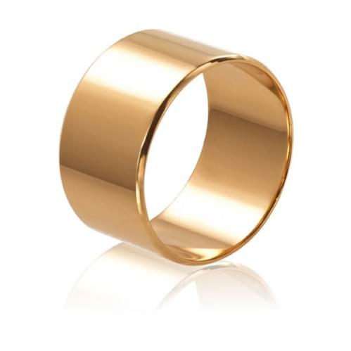 Золотое обручальное кольцо широкое - американка ОК015.10евр