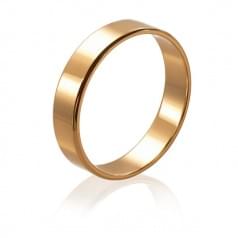 Золотое обручальное кольцо - классическое (американка)