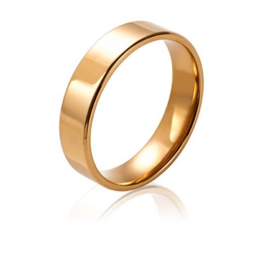 Золотое обручальное кольцо - комфорт ОК015.6Кевр