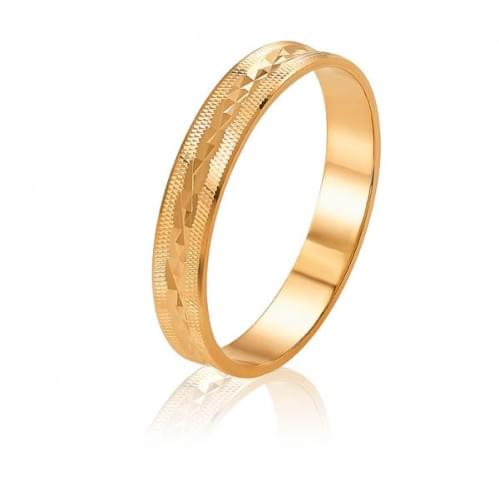 Золотое обручальное кольцо ОК019