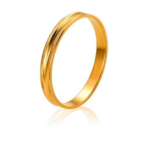 Золотое обручальное кольцо ОК024