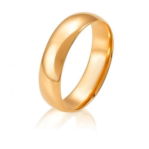 Золотое обручальное кольцо - классическое (литое) ОК274.6Ки