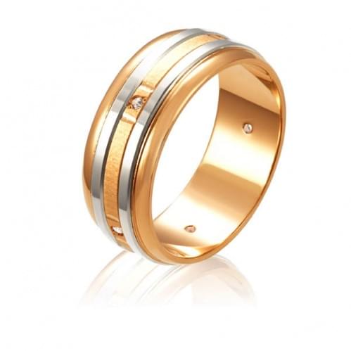 Золотое обручальное кольцо ОК304