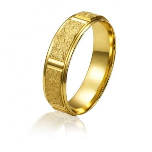 Обручальное кольцо в лимонном золоте ОК318Л