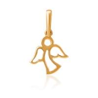 Золотая подвеска-кулон - Ангел