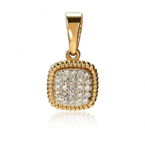 Золотая подвеска-кулон с бриллиантом ПВ1300.00100н