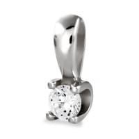 Серебряная подвеска-кулон с цирконием