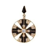 Золотий кулон-підвіска зі вставкою Золотий кулон-підвіска зі вставкою