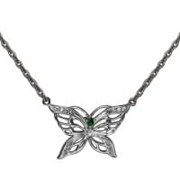 Серебряное колье с цирконием