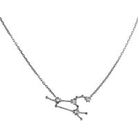 Серебряное колье с цирконием