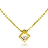 Кольє з лимонного золота