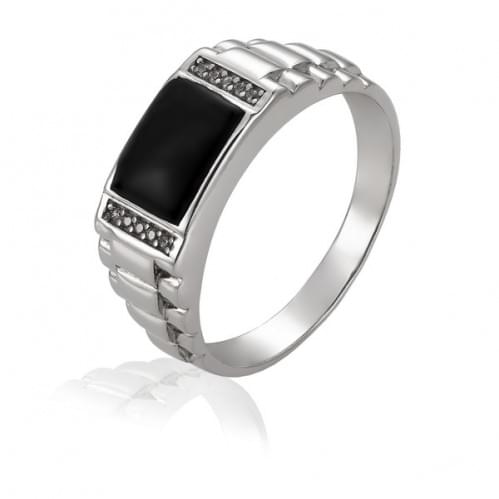 Серебряное кольцо с цирконием ПЧ060с