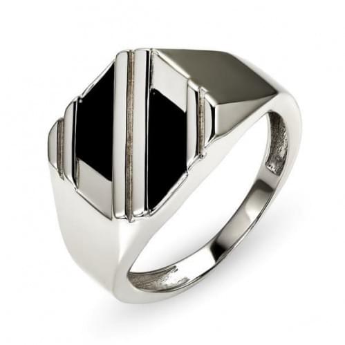 Серебряное кольцо с эмалью ПЧ131с