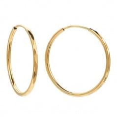 Золотые серьги кольца-конго