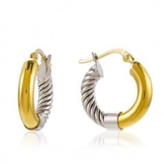 Серьги-кольца золотые (Флорентино - Collection Florentino)