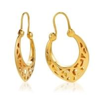 Золоті сережки без вставки