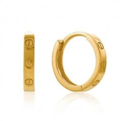Золотые серьги кольца-конго