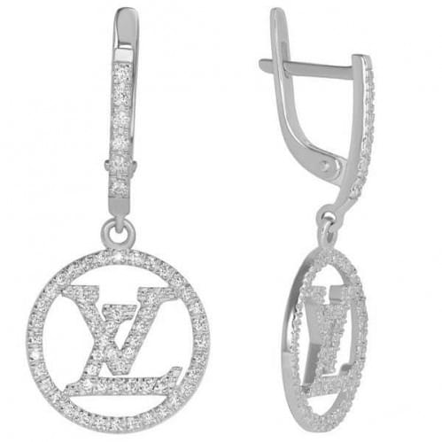 Срібні сережки з цирконієм СВ1061с