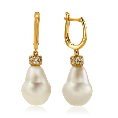 Золоті сережки з перлами бароко СВ1501.19913рн