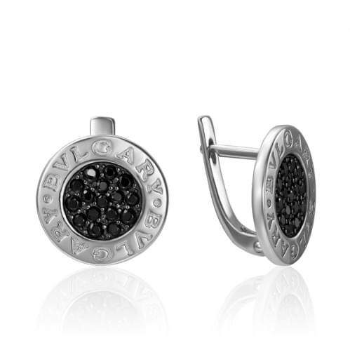 Серебряные серьги с цирконием СВ785.10с
