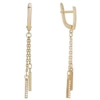 Золоті сережки з цирконієм