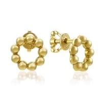 Пусеты из лимонного золота Пусеты из лимонного золота